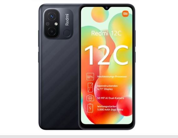 CELULAR XIAOMI REDMI 12C 128GB/4GB GRIS