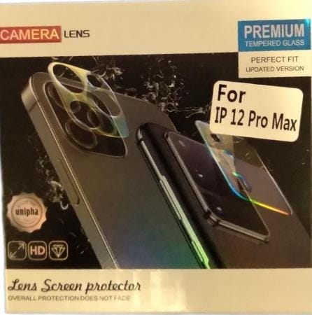 PROTECTOR  TEMPERADO  CAMARA IPHONE 12 PRO MAX TRANSPARENTE