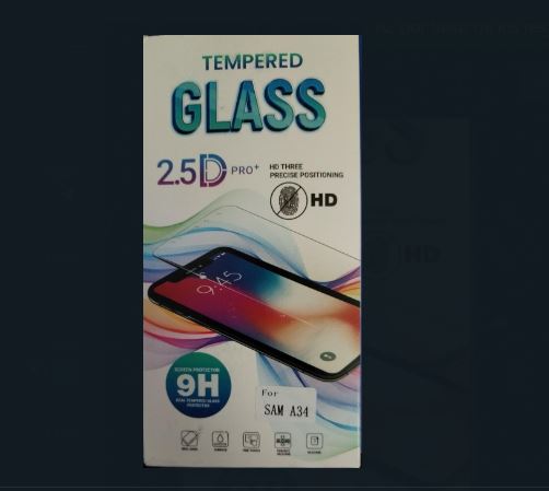 PROTECTOR TEMPERADO  SAMSUNG GALAXY A34 TRANSPARENTE