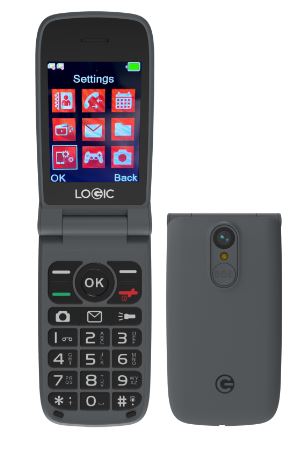 CELULAR LOGIC FLIP F11L  4G LTE  256MB/48MB NEGRO