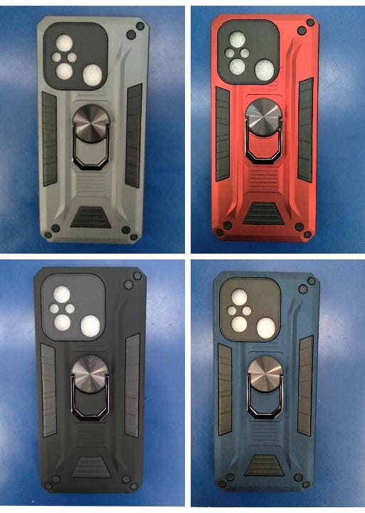 ESTUCHE XIAOMI REDMI 12C  CON POPSOKECTS GRIS/NEGRO/AZUL/ROJO