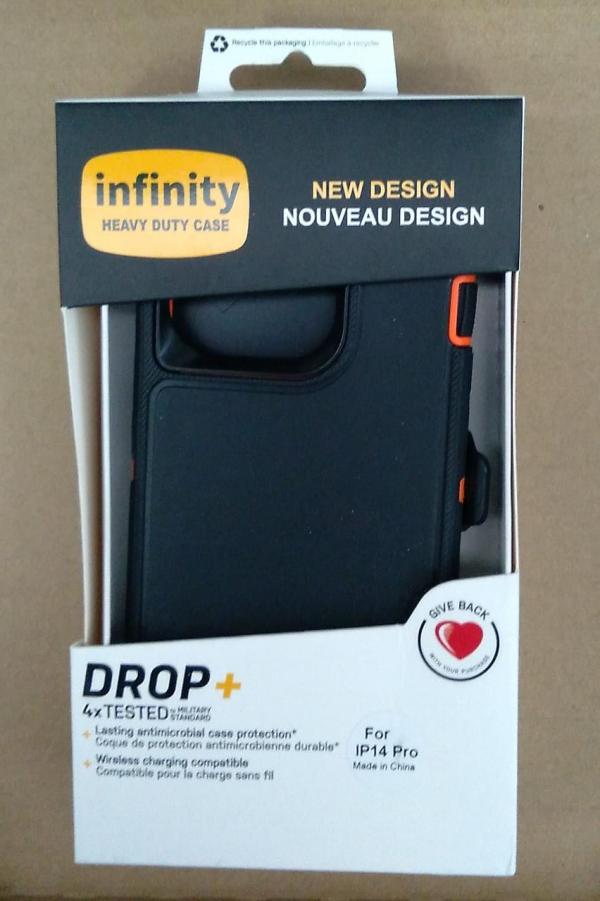 ESTUCHE OTTER CLIP IPHONE  14 PRO NEGRO