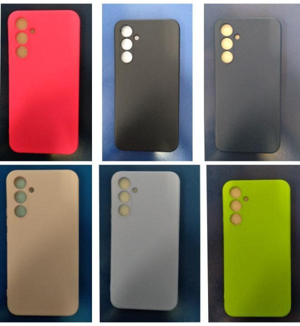 ESTUCHE LISO SILICON SAMSUNG GALAXY A54 LILA/ROSADO/VERDE/AZUL/FUCSIA