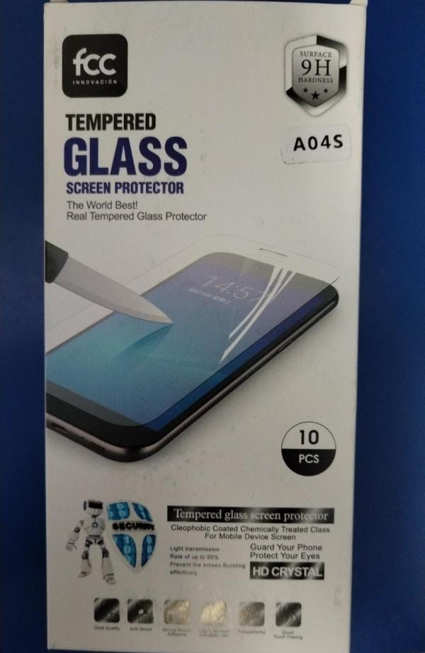 PROTECTOR TEMPERADO SAMSUNG GALAXY A04s TRANSPARENTE