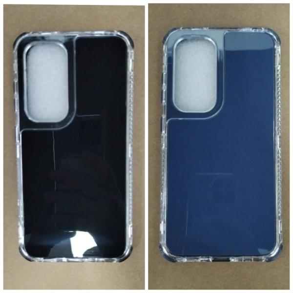 ESTUCHE SILICON DOBLE ANTIGOLPES SAMSUNG GALAXY S23 NEGRO / AZUL OSCURO