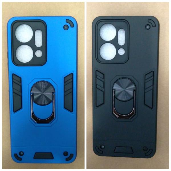 ESTUCHE ANTIGOLPE HONOR X7b CON ANILLO NEGRO / AZUL