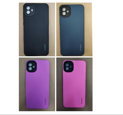 ESTUCHE SILICON LISO DOBLE  SAMSUNG GALAXY A04 NEGRO/ROSADO/MORADO/AZUL
