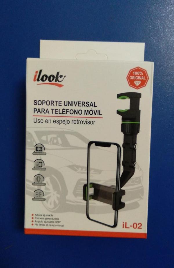 HOLDER UNIVERSAL  iLOOK PARA RETROVISOR NEGRO