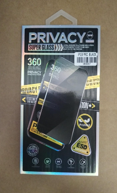 PROTECTOR TEMPERADO ANTIESPIA APPLE IPHONE 13/13 PRO