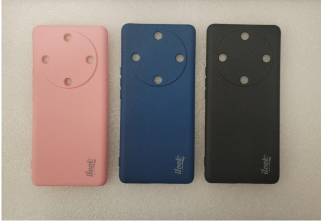 ESTUCHE SILICON HONOR X9A CON PROTECCION DE CAMARA ROSADO/NEGRO/AZUL