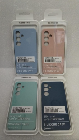 ESTUCHE SILICON SAMSUNG GALAXY S24 MENTA/AZUL/CREMA/CELESTE