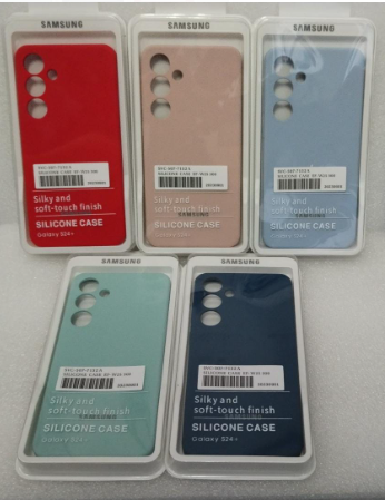 ESTUCHE SILICON SAMSUNG GALAXY S24 PLUS ROJO/ MENTA/AZUL/CREMA/CELESTE