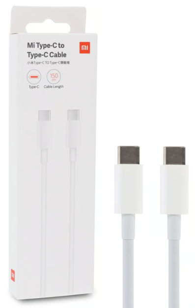 CABLE XIAOMI TIPO C A TIPO C 150cm ORIGINAL BLANCO
