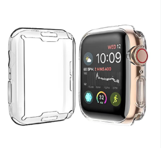 ESTUCHE CARATULA SILICON APPLE WATCH 45MM TRANSPARENTES