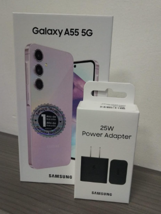 COMBO CELULAR SAMSUNG GALAXY A55 5G 256GB / 8GB REGALIA DE CUBO 25W ORIGINAL